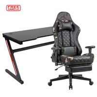 Chaise de jeu ergonomique professionnelle de course avec table, forme en Z, pour bureau et maison, 1 pièce, échantillon gratuit, livraison gratuite