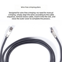 Cable Ethernet de Categoría 8 de 10 Gigabits, Doble Blindaje, Conexión sin Herramientas, 40 Gbps, 2000 MHz, para Computadora y Switch
