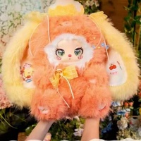 Figurine en peluche Liila surdimensionnée de 36 cm, 600 % grandeur nature, avec tissu à fil argenté, série Fête Masquée, pour exposition, collection et cadeau
