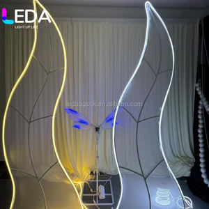 Fondo de Escenario para Bodas, Fiestas y Eventos al Aire Libre, Decoración de Boda, Fondo con Forma de Algas Acuáticas, Arco de Hierro Forjado - Product Image 6