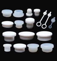 Bouchon de trou anti-poussière en caoutchouc de silicone en forme de T à haute élasticité pour usage industriel avec des services de traitement de coupe