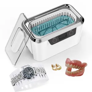 Self-clean Electronic Portable Home Use High Frequency Retainer Ultrasonic Cleaner Jewelry Watch Glasses Cleaner with basket