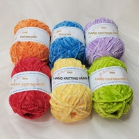 Fil de velours 50g par rouleau, épaisseur 3mm, fil chenille teint pour crochet artisanal, poupées, chapeaux, boules, dropshipping Jiangsu
