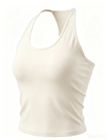 Camiseta Deportiva 2 en 1 para Mujer, Estilo Racerback, Ultra Suave, Elástica, Transpirable, de Secado Rápido, Corta, Moldeadora, para Gimnasio, Fitness y Uso Diario
