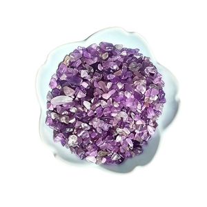 Amethyst <b>Crystal</b> <b>Chips</b> 3-5mm Purple Gravel For Aquarium Landscaping Decorations - Product Image 4