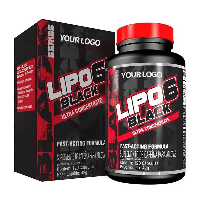 ยาลดความอ้วนยาลดน้ำหนัก LIPO6ออร์แกนิกสีดำฉลากส่วนตัว