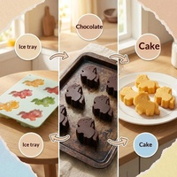 Nouveau moule à glaçons multifonctionnel en silicone en forme de poney, écologique et compatible congélateur, pour glaçons, chocolat et gâteaux - Collection 2026