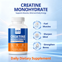 Comprimés de créatine monohydrate pour adultes en marque privée - Complément alimentaire sans gluten pour la croissance musculaire et les performances sportives OEM/ODM