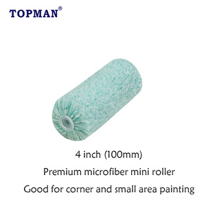 <span class=keywords><strong>Rodillo</strong></span> de Microfibra Premium de Pelo <span class=keywords><strong>Largo</strong></span> de 4 Pulgadas Topman Industrial con Menos Pelusas <span class=keywords><strong>para</strong></span> Pinturas y Lacas de Pared, Compatible con OEM - Product Image 1