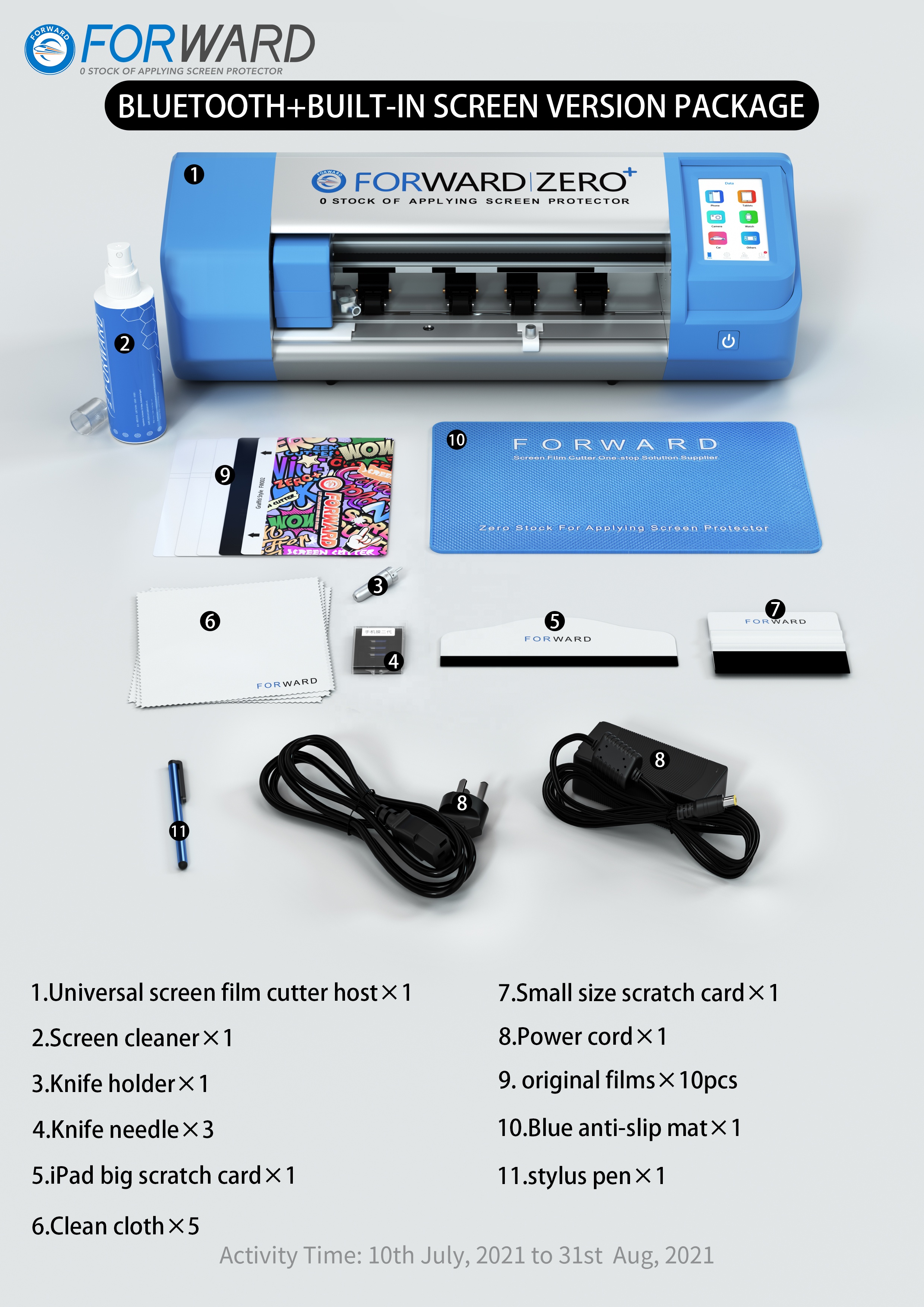 FORWARD Smart ZERO+ Screen Film Cutting Plotter Blue tooth+Screen Version For 20 Inches Notebook PET TPU Screen Protector Cut