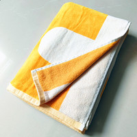 Oversized Heavy Weight Woven Jacquard Beach Towels 100% Cotton Highly Absorbent Eco-Friendly Hypoallergenic Bath Towel