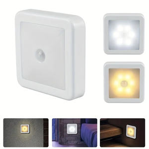 Wholesale LED <b>Night</b> <b>Light</b> Smart <b>Motion</b> <b>Sensor</b> Battery-powered Bedside Lamp Closet Bedroom Hallway Staircase Lighting - Product Image 2