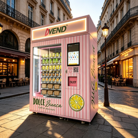 Distributeur automatique réfrigéré commercial avec écran tactile intelligent pour la vente au détail de biscuits, gâteaux et pâtisseries