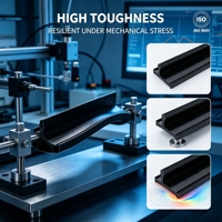 Tira de Aislamiento Térmico Dentada de Nylon PA66 para Perfil de Aluminio, Grado de Aislamiento Térmico, Barra de Ensamblaje Antideslizante, Fabricación OEM