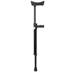 Aluminum Alloy Walking Cane Stainless Steel Support Rod <b>Spring</b> <b>Clip</b> Lock For Elderly Rehabilitation Aid Underarm Cane GZ-003 - Product Image 1
