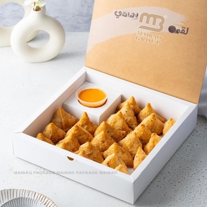 Diseño personalizado Samosa cartón Kraft Donut embalaje <span class=keywords><strong>de</strong></span> Cupcakes <span class=keywords><strong>y</strong></span> <span class=keywords><strong>Empanadas</strong></span> ala <span class=keywords><strong>de</strong></span> pollo comida francesa <span class=keywords><strong>para</strong></span> llevar caja <span class=keywords><strong>de</strong></span> almuerzo - Product Image 2