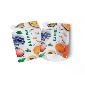 Low price reusable 30ml 80ml 150ml jam and sauce cream stand up tomato paste pouch spout bag