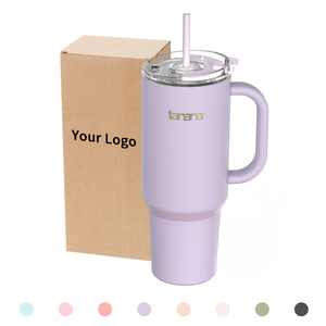 Taza de Viaje TANANA de 40 oz, Doble Pared, Acero Inoxidable 304, Apta para Lavavajillas, Antiderrames, Aislada al Vacío, con Asa - Product Image 1