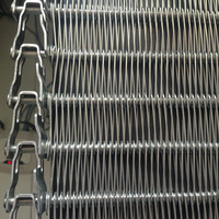 Banda Transportadora de Malla Espiral de Acero Inoxidable 304 de Grado Alimenticio, con Velocidad Ajustable, para Plantas de Manufactura