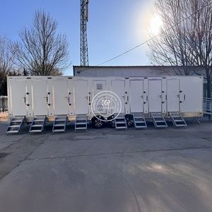 Entièrement équipée de climatisation, toilettes portables d'extérieur, cabine de toilettes mobile, remorque VIP pour événements. - Product Image 6