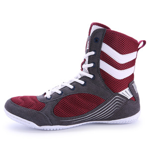 Nuevos Zapatos de Boxeo Profesionales Cómodos para Combate, Gimnasio, Fisicoculturismo y Competencia, de Alta Calidad, Marca IRON PUNCH INDUSTRIES, de Cuero - Product Image 3