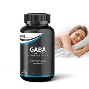 Suplemento para Dormir Profundamente de Marca Privada OEM, Cápsulas de 5-HTP GABA, 500 mg de L-teanina, Cápsulas de GABA - Product Image 1