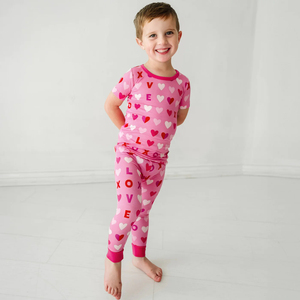 Ropa de Bebé y Niños 2026, Material de Bambú y Spandex, Tops y Pantalones, Nuevo Diseño, Ropa de Bebé de <span class=keywords><strong>Manga</strong></span> <span class=keywords><strong>Corta</strong></span> y Pantalones Largos, Pijamas - Product Image 3
