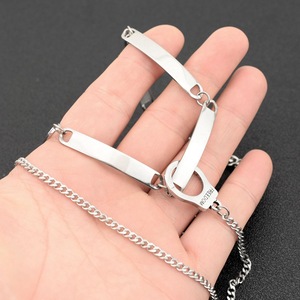 2026 New Simple Exquisite Design Chain Necklace Hiphop Style <b>Titanium</b> Steel Unisex's Collarbone Necklace Fashion Jewelry - Product Image 2