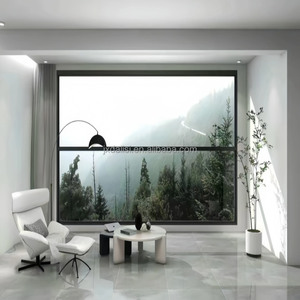 Fenêtre coulissante verticale automatique moderne en aluminium à double vitrage intelligent avec levage électrique - Product Image 3