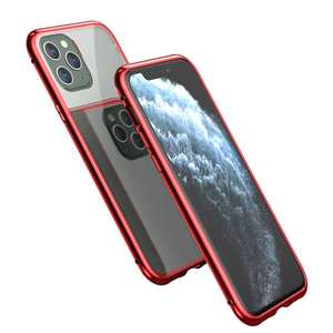 Personalizado 360 una sola cara completa adsorción magnética vidrio templado fundas de teléfono cubiertas traseras - Product Image 5