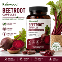Capsules de Betterave, Extrait de Plante en Poudre, Complément Alimentaire, Capsules de Racine de Betterave, OEM, Marque Privée