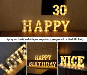 Led marquee số nhỏ pin-Powered ánh sáng-up 8.58 inch quảng cáo cho các bên và đêm sinh nhật ánh sáng ban đêm - Product Image 5
