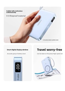 UGREEN PB594 พาวเวอร์แบงค์แม่เหล็ก 10000mAh สำหรับ iPhone 17 พร้อมสายชาร์จในตัว เครื่องชาร์จพกพา 30W USB-C ชาร์จเร็ว - Product Image 4