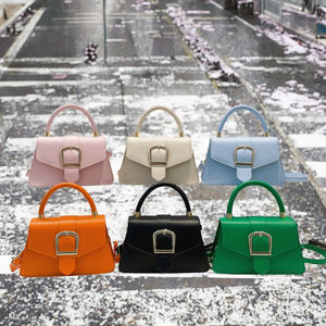 Bolso Bandolera Impermeable de Estilo Coreano Elegante para Mujer, Bolso Cuadrado Pequeño Informal de PU con Forro y Cubierta de Poliéster - Product Image 3