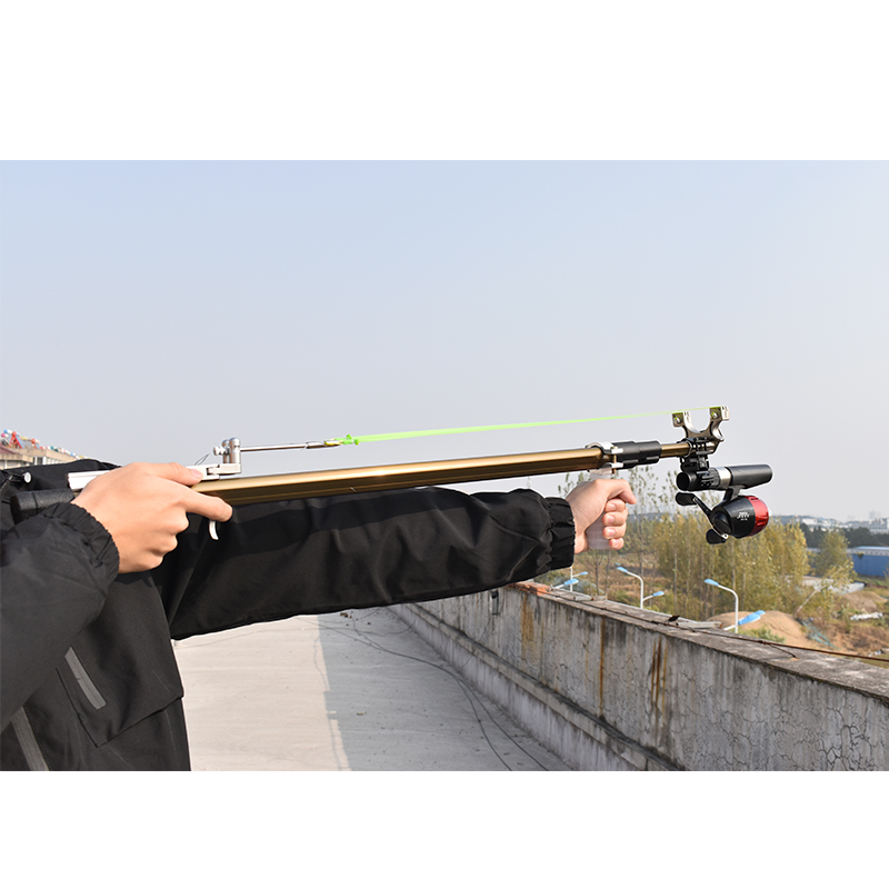 Lance pierre métal complet élastique triple Fronde Slingshot
