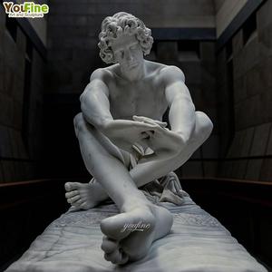 Estatua de Mármol de Tamaño Real 'Desesperación', Escultura Clásica de Figura Masculina - Product Image 2