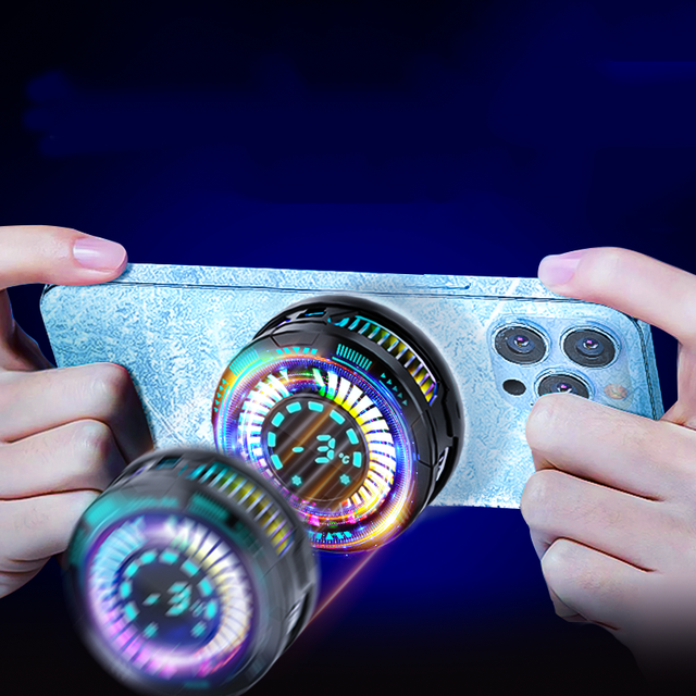 Semiconductor Phone Cooler Radiator 2-Speed Adjustment Lightweight Low Noise Gaming Phone Cooling Fan for Phones