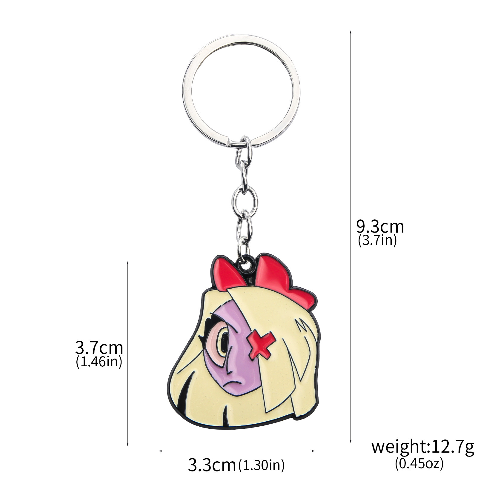 8 Pcs Porte-Clés Hazbin Hotel - Figurine Alastor Angel Dust Acrylique Cartoon