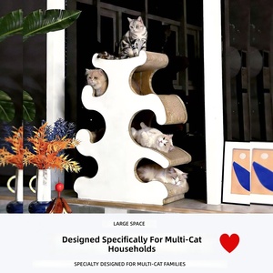 Produit breveté, grand <span class=keywords><strong>arbre</strong></span> à gratter pour <span class=keywords><strong>chat</strong></span> en papier, attrayant et durable, adapté à différents chats - Product Image 2