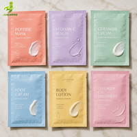 Sachets d'emballage personnalisés à trois soudures pour échantillons de sérum, lotion, crème visage et produits de soin liquides
