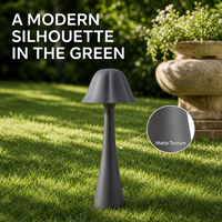 Lampe décorative à six pétales anti-éblouissement AC-85-265V en aluminium sécurisé pour l'éclairage d'ambiance de villas, jardins, piscines et allées paysagères