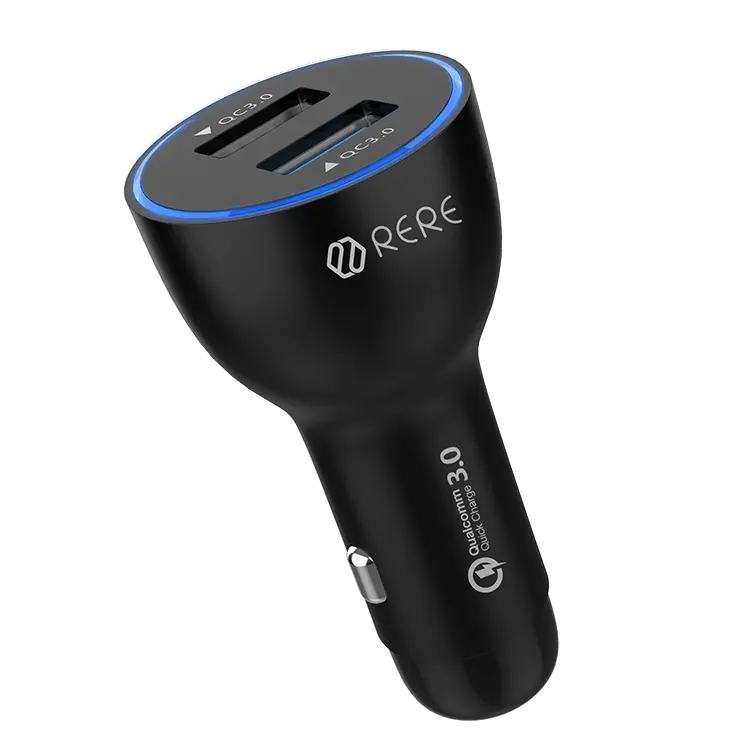 Factory Hot Selling Dual-USB Quick Charge Car Charger 36W QC3.0