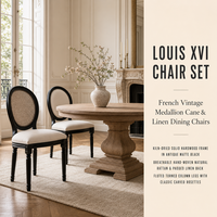 Chaise de salle à manger vintage en bois massif avec dossier en rotin au design moderne pour salles à manger, chambres, hôtels et appartements