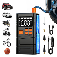 Pompe à air portable intelligente 12V 150 PSI 22mm sans fil 6000mAh, gonfleur de pneus ABS, moniteur de pression des pneus numérique, lumière d'urgence