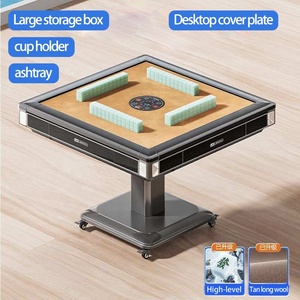 <span class=keywords><strong>Table</strong></span> de Mahjong Automatique Pliante de Luxe Moderne, 4 Joueurs, Électrique Silencieuse, pour Usage Domestique et Salle à Manger, AC 220-240V, Assemblage Casino - Vente Chaude - Product Image 2