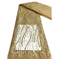 Tissu en maille à paillettes de luxe NI.AI, dentelle à paillettes, dentelle de mariage, tissu en dentelle fantaisie, broderie en tulle, dentelle à paillettes