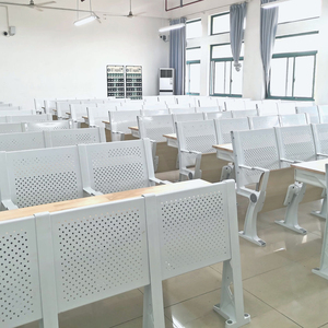 Ensemble de bureau et chaise pliants en contreplaqué de style moderne pour étudiants, mobilier universitaire, chaise pour salles de conférence - Product Image 4