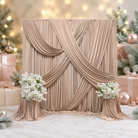 Drapé de toile de fond de mariage en soie de lait extensible, panneau mural de mariage en soie de lait luxueux et doux, drapé de toile de fond personnalisable pour décoration d'événements