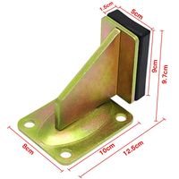 Kit d'accessoires de quincaillerie pour portail coulissant Roller Track Stopper Wheels Guide Opener