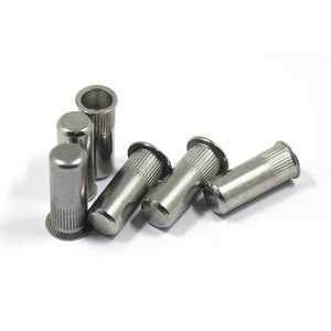 Wanqian Fasteners 304 Stainless Steel Countersunk Rivet Nuts Metric Thread Inserts With Vertical Grooves - Product Image 1